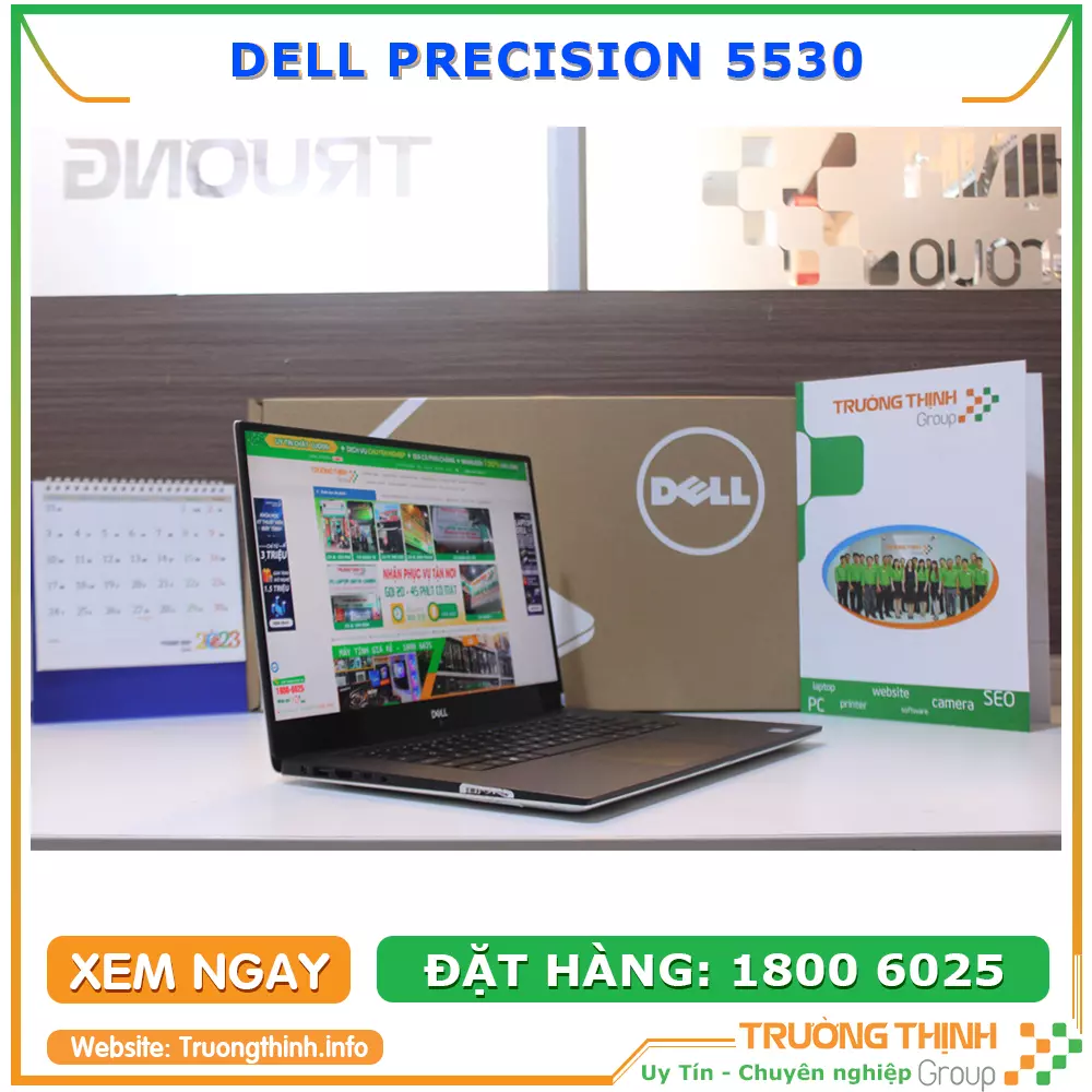 Giao diện hình ảnh mặt trước laptop Dell Precision 5530 i5 | Vi Tính Trường Thịnh
