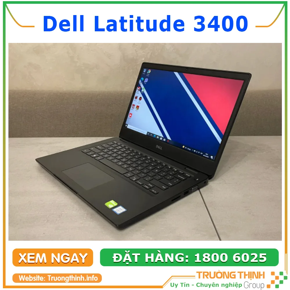 Mặt trước của laptop Dell Latitude 3400 | Vi Tính Trường Thịnh
