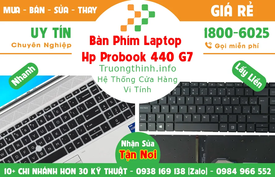 Mua Bán Sửa Thay Bàn Phím Laptop Hp probook 440 g7 Giá Rẻ | Vi Tính Trường Thịnh