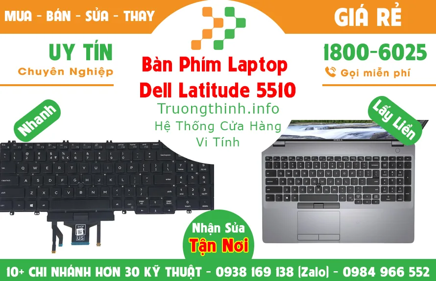 Bàn Phím Laptop Dell Precision 5510 Giá Rẻ | Vi Tính Trường Thịnh