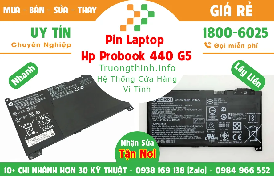 Mua Bán Sửa Thay Pin Laptop Hp 440 g5 Giá Rẻ | Vi Tính Trường Thịnh