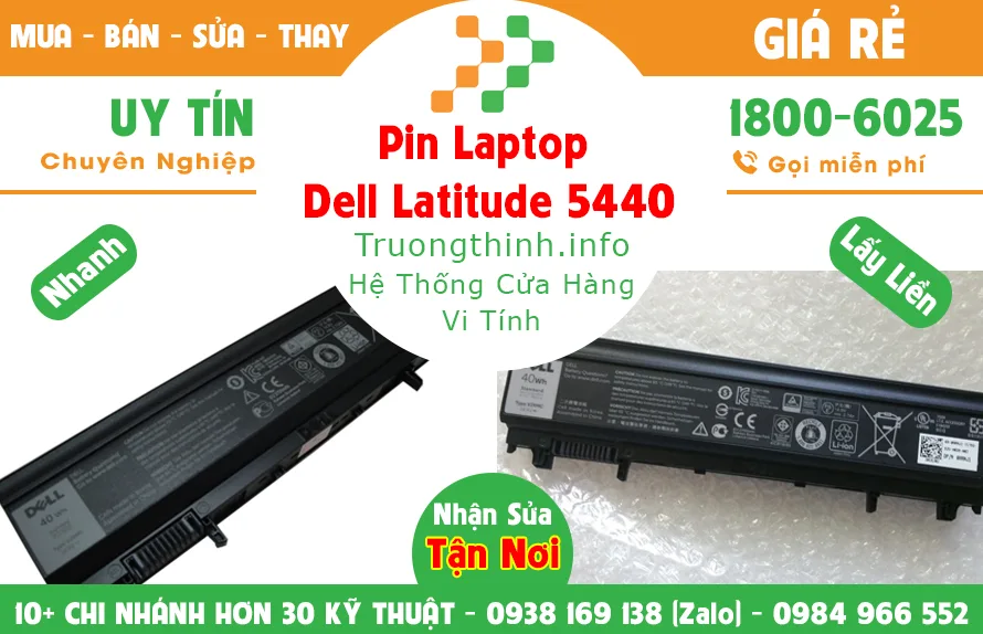 Mua Bán Sửa Thay Pin Laptop Dell Latitude 5440 Giá Rẻ | Vi Tính Trường Thịnh