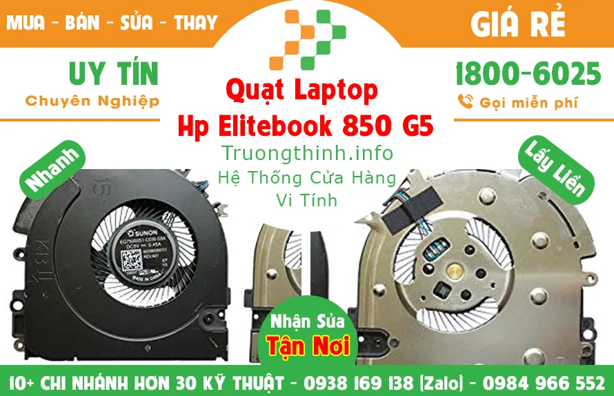 Quạt Laptop Hp Elitebook 850 G5 Giá Rẻ | Vi Tính Trường Thịnh