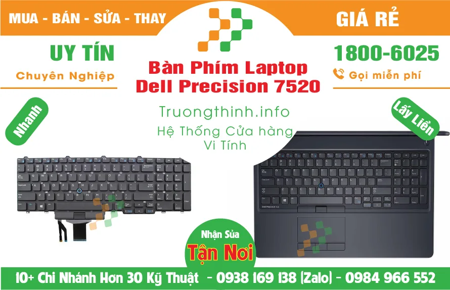 Bàn Phím Laptop Dell Precision 7520 Giá Rẻ | Vi Tính Trường Thịnh