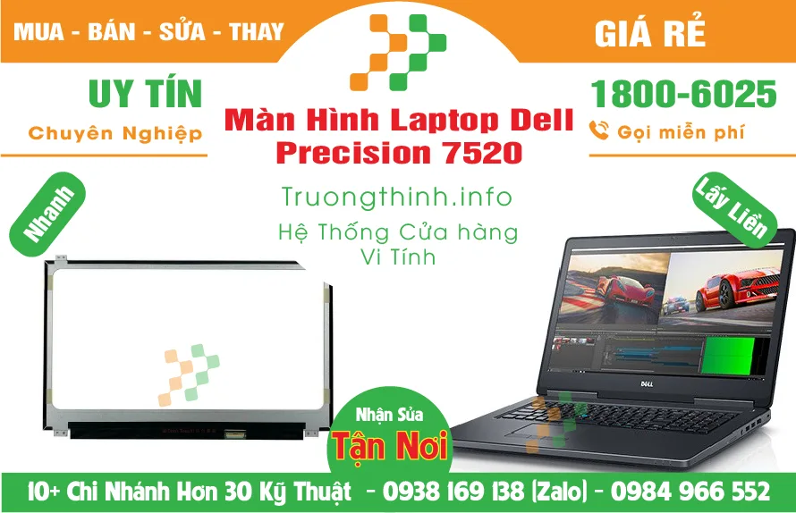 Màn Hình Laptop Dell Precision 7520 Giá Rẻ - Vi Tính Trường Trịnh