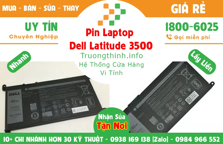 Mua Bán Sửa Thay Pin Laptop Dell Latitude 3500 Giá Rẻ | Vi Tính Trường Thịnh