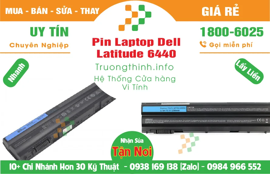 Mua Bán Sửa Thay Pin Laptop Dell Latitude 6440 Giá Rẻ | Vi Tính Trường Thịnh