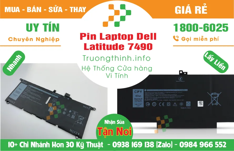 Mua Bán Sửa Thay Pin Laptop Dell Latitude 7490 - Laptop Giá Rẻ | Vi Tính Trường Thịnh