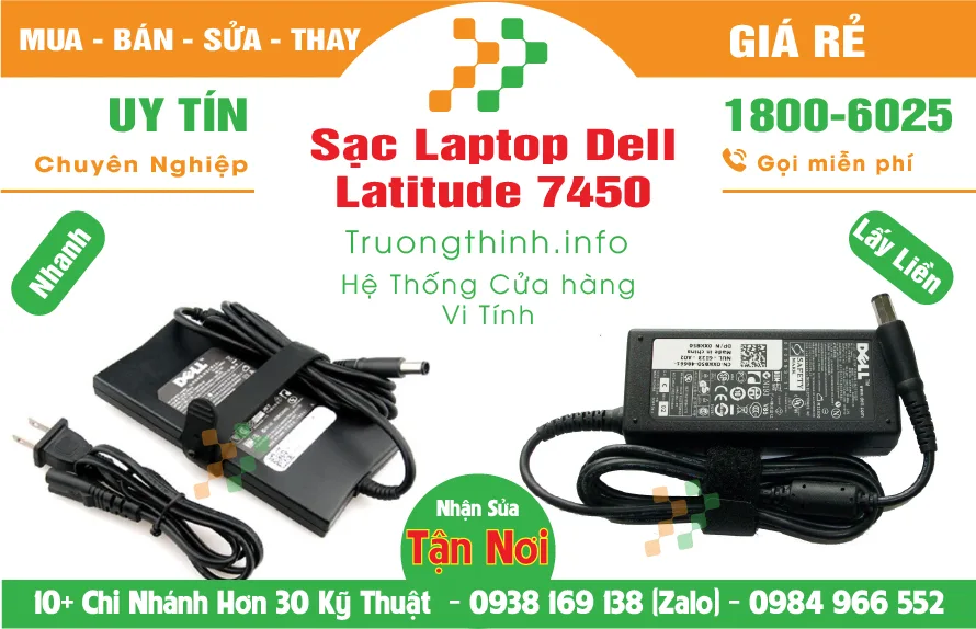 Sạc Laptop Dell Latitude 7450 Giá Rẻ - Vi Tính Trường Thịnh