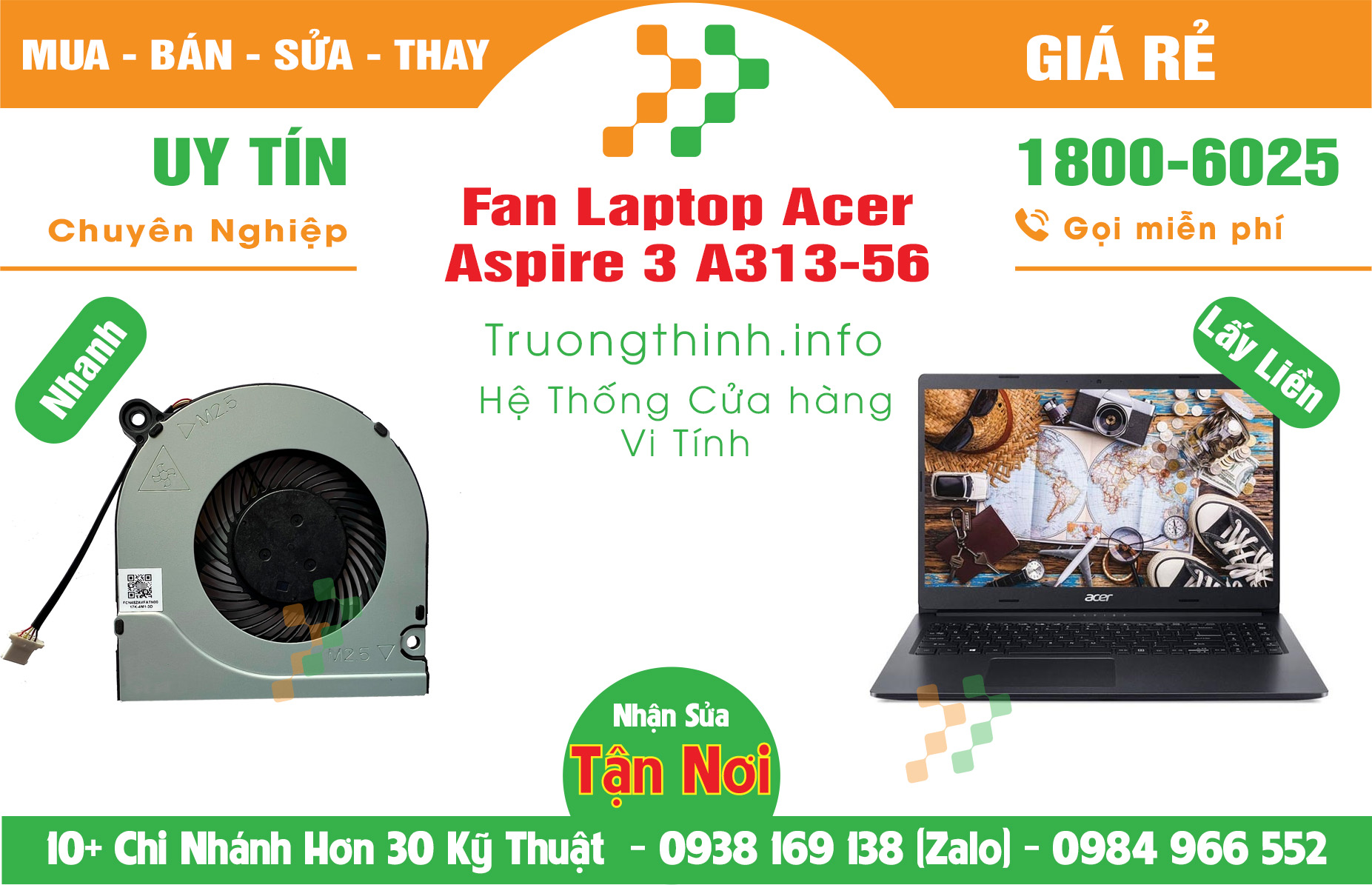 Mua Bán Vỏ Laptop Acer Aspire 3 A313-56 Giá Rẻ | Máy Tính Trường Thịnh Giá Rẻ
