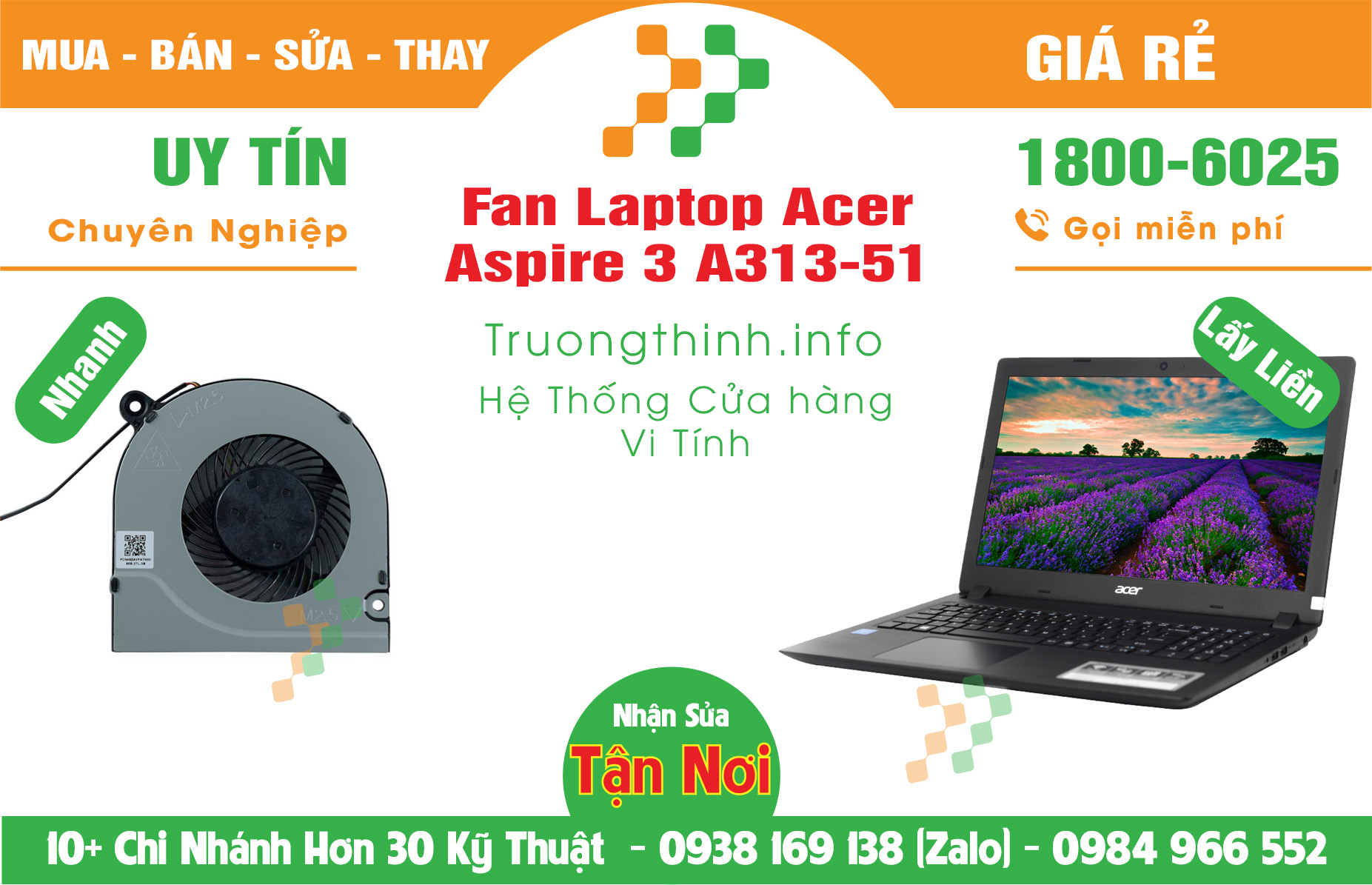 Mua Bán Vỏ Laptop Acer Aspire 3 A313-51 Giá Rẻ | Máy Tính Trường Thịnh Giá Rẻ