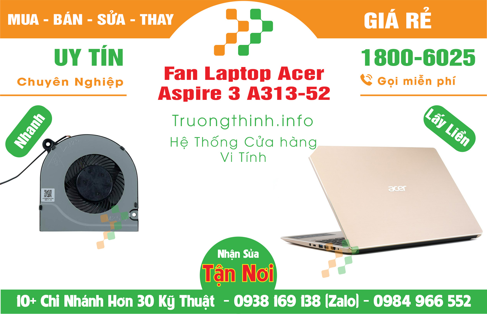 Mua Bán Vỏ Laptop Acer Aspire 3 A313-52 Giá Rẻ | Máy Tính Trường Thịnh Giá Rẻ
