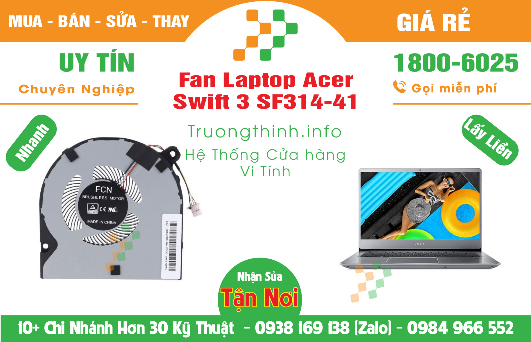 Mua Bán Vỏ Laptop Acer Swift 3 SF314-41 Giá Rẻ | Máy Tính Trường Thịnh Giá Rẻ