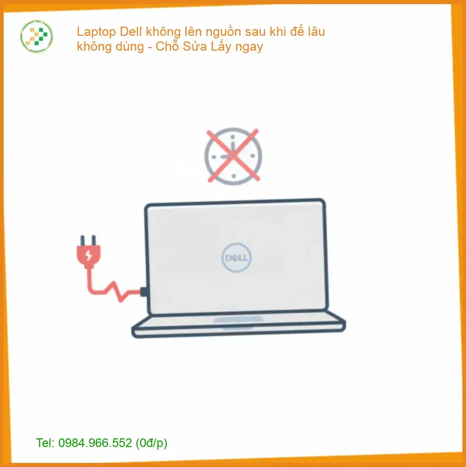 Laptop Dell không lên nguồn sau khi để lâu không dùng - Đơn Vị Sửa Chữa Tphcm